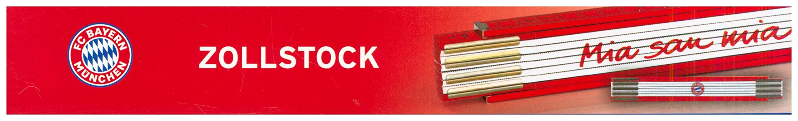 FC Bayern München 9090 09090 Ruler 2 m Beech Wood