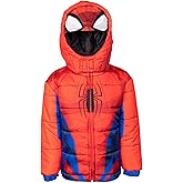 Marvel Zip Up Cosplay Puffer Jacket Toddler to Big Kid Sizes (2T - 14-16)