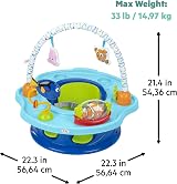 Bright Starts Finding Nemo SuperSeat Disney Baby Seat Blue 4 Months to 4 Years view 7