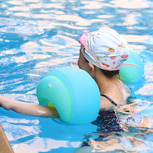 Kids Swim Arm Float 1 Pair PVC Inflatable Arm Bands Water Floatation