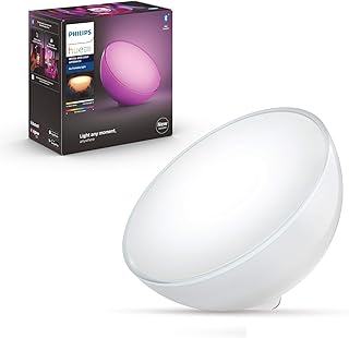 Philips Hue White &amp; Col. Amb. LED Tischleuchte Go, dimmbar, 16 Mio. Farben, steuerbar via App, kompatibel mit Amazon Alexa (Echo, Echo Dot)