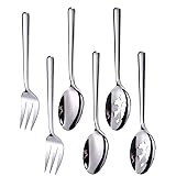 Enwinner Serving Spoons*2 Slot Spoons* 2 Forks *2