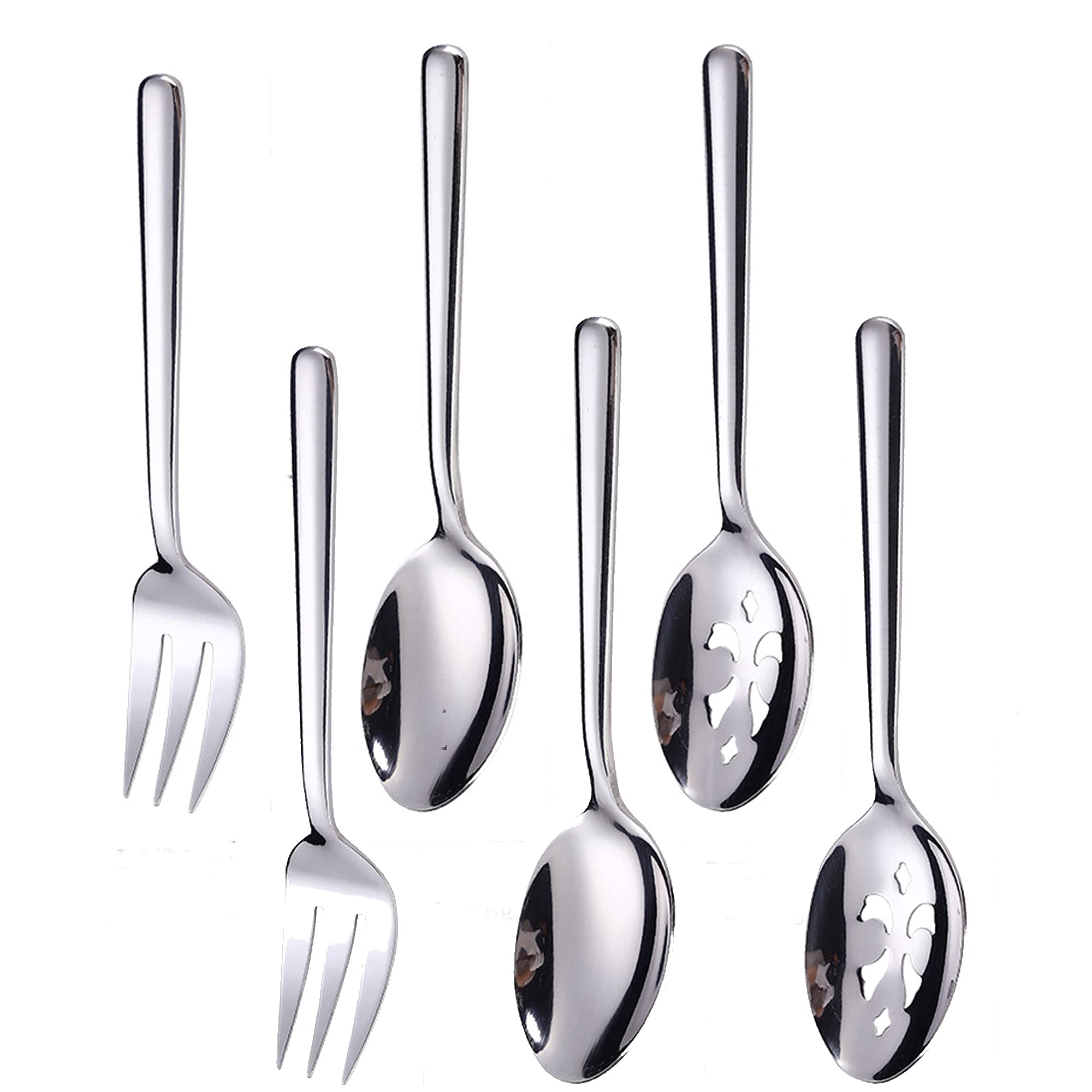 Enwinner Serving Spoons*2 Slot Spoons* 2 Forks *2