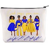 WZMPA SGR Cosmetic Makeup Bag Greek Sorority Gift God Says You Are Sorority Makeup Zipper Pouch Bag 1922 SGR Paraphernalia (God Says SGR)