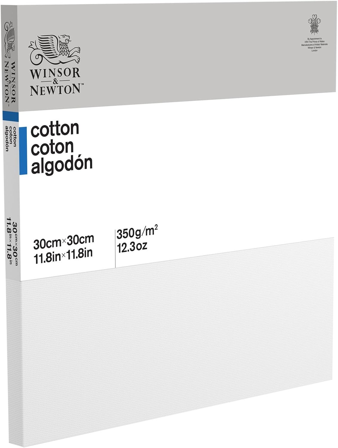 Winsor & Newton 30 x 30 cm Classic Cotton Traditional Canvas Single Unit,White - Image 3