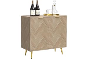 Anmytek Modern Sideboard Buffet Cabinet Spacious Storage Cabinet Free-Standing Accent Cabinet Console Table with 2 Doors and 