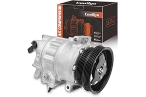 COOLIGO CO4574JC Air Conditioner AC Compressor with Clutch Compatible with Volkswagen Jetta 2005-2014, Passat 2012-2014, Golf Beetle Cabrio R32 Rabbit & Audi TT RS Quattro