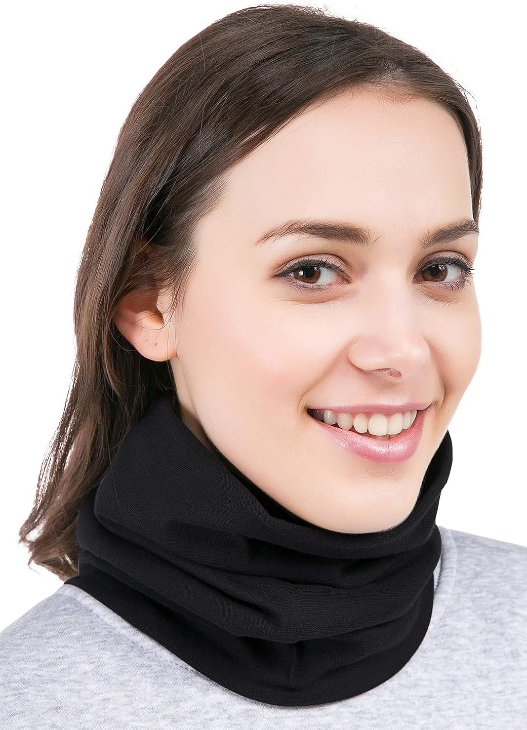 Womens Neck Warmer Winter Fleece Neck Gaiter & Ski Tube