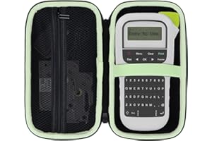 Peyyargo Case Compatible with Brother P-Touch PTH110 / PTH111 Pro / PTE110 Portable Monochrome Label Maker (Black)