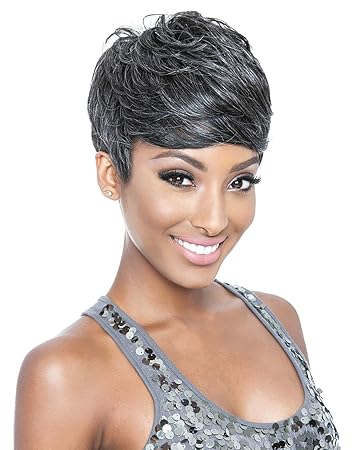 Amazon Com Short Wigs For Black Women Gray Wigs For Women