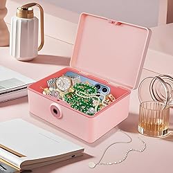 Fingerprint Storage Box Portable Locking Storage