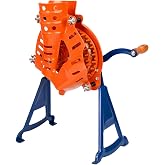 Corn Sheller Hand Crank, Dry Corn Cob Remover with Stand | Heavy Duty Metal Corn Cob Stripper, Manual Corn Thresher with a Set of Installation Tool