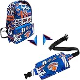 Pro Specialties Group New York Knicks Transformable 2-in-1 Mini Backpack: Convertible, Stylish, water-resistant travel belt bag.