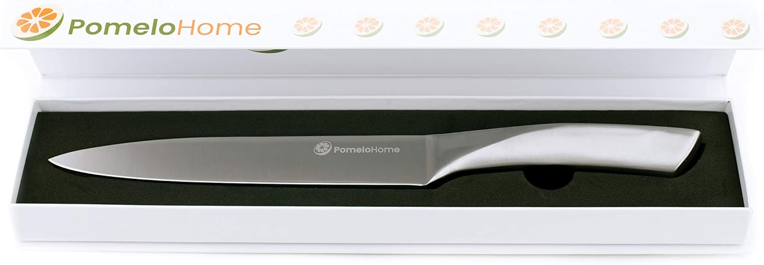 PomeloHome Carving Knife | 8" Stainless Steel Carving Knife | German High Carbon Steel: Kitchen & Dining