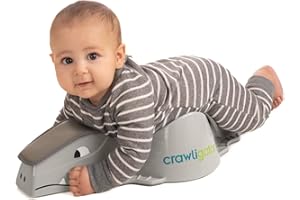 CRAWLIGATOR Tummy Time Mobility Toy for Infants 4-12 Months (Slate)