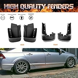 Xotic Tech 4PCS Front & Rear Mud Flap Splash Guards