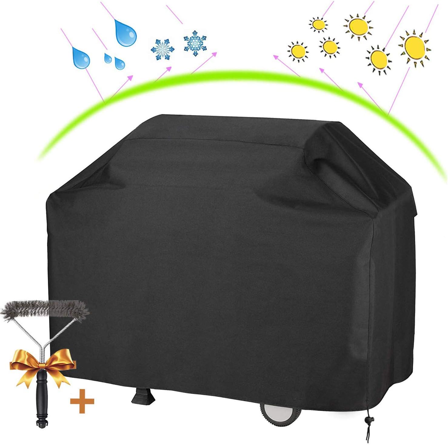 UKEER Barbecue Cover Outdoor BBQ Cover Waterproof Heavy Duty Gas Grill
