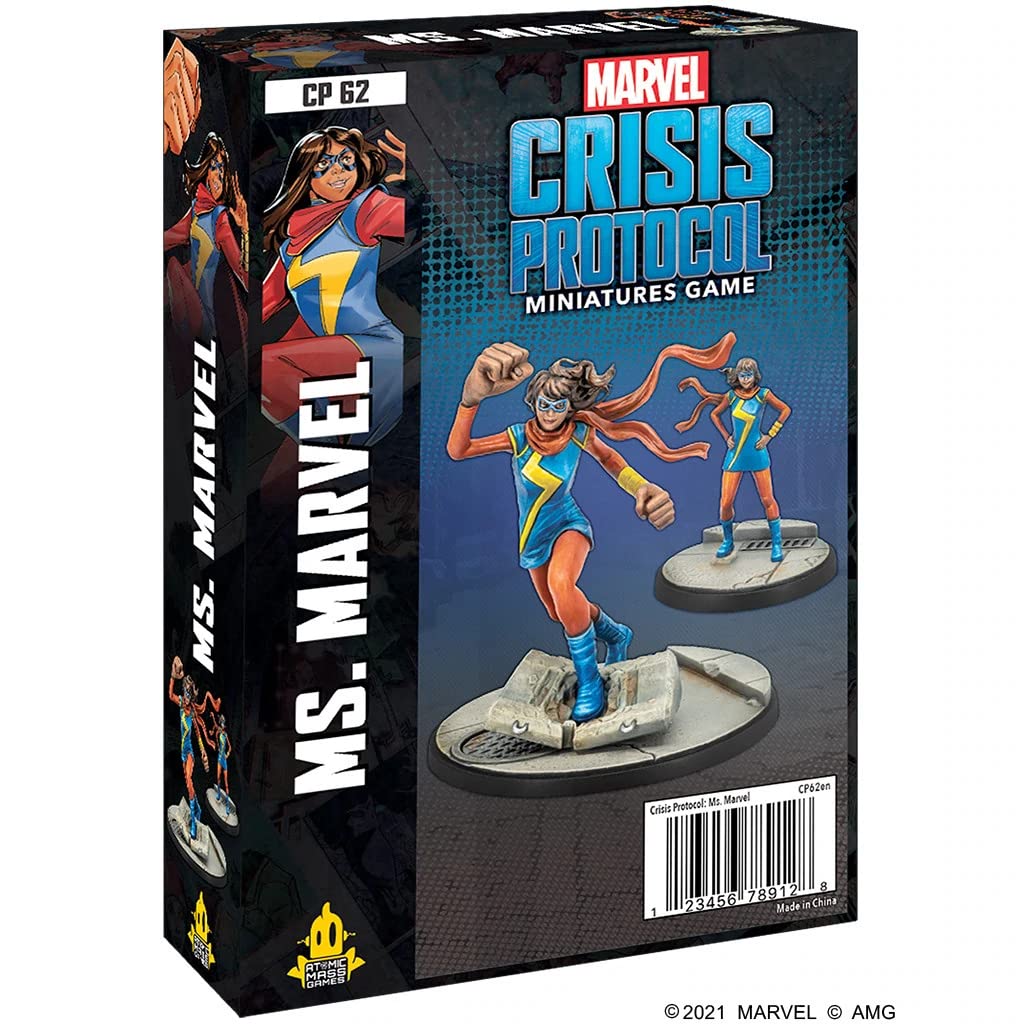 Atomic Mass Games | Ms. Marvel: Marvel Crisis Protocol | Miniatures Game | Ages 14+ | 2 Players | 45 Minutes Playing Time, Various, FFGCP62