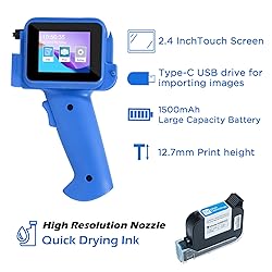 ZHONGMIN Handheld Inkjet Printer with 42ml