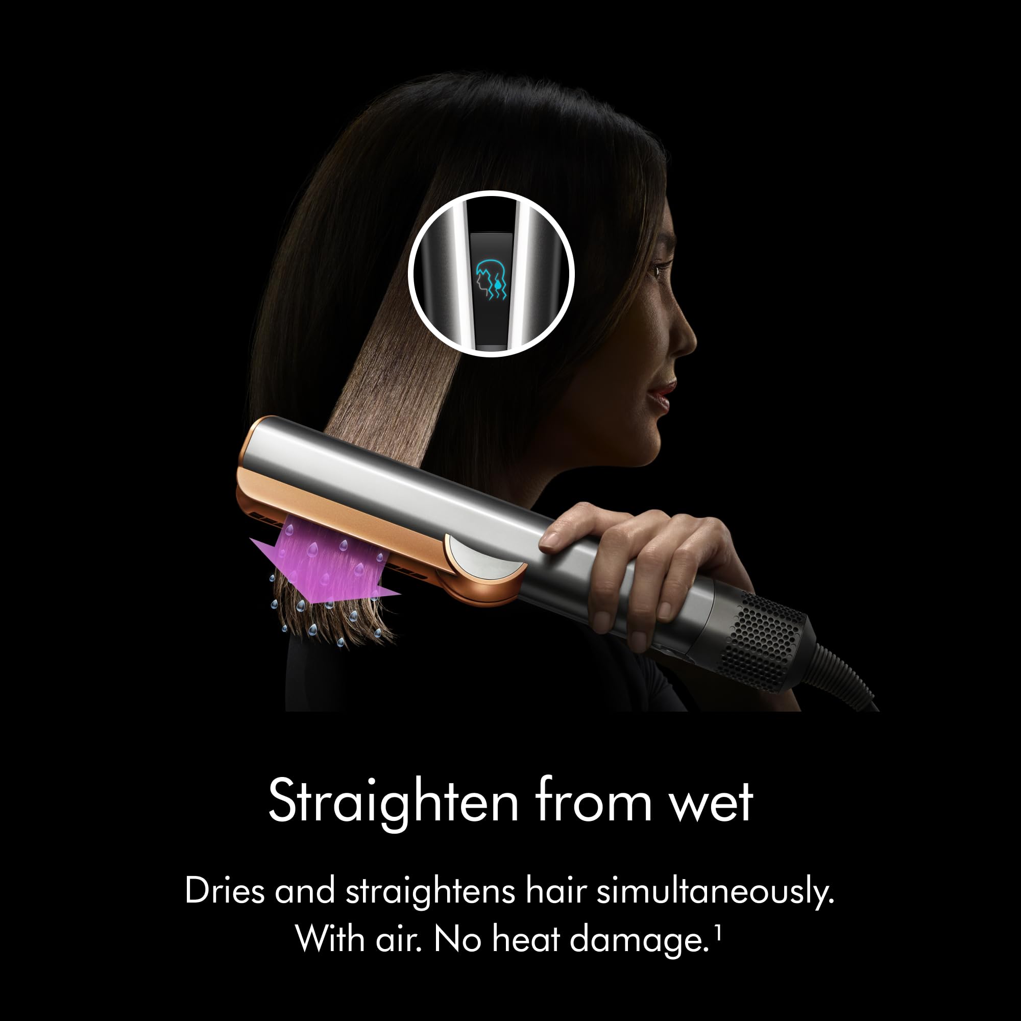 Dyson Airstrait? Straightener, Wet to Dry Hair Straightener, No Heat Damage, No hot Plates, All Hair Types