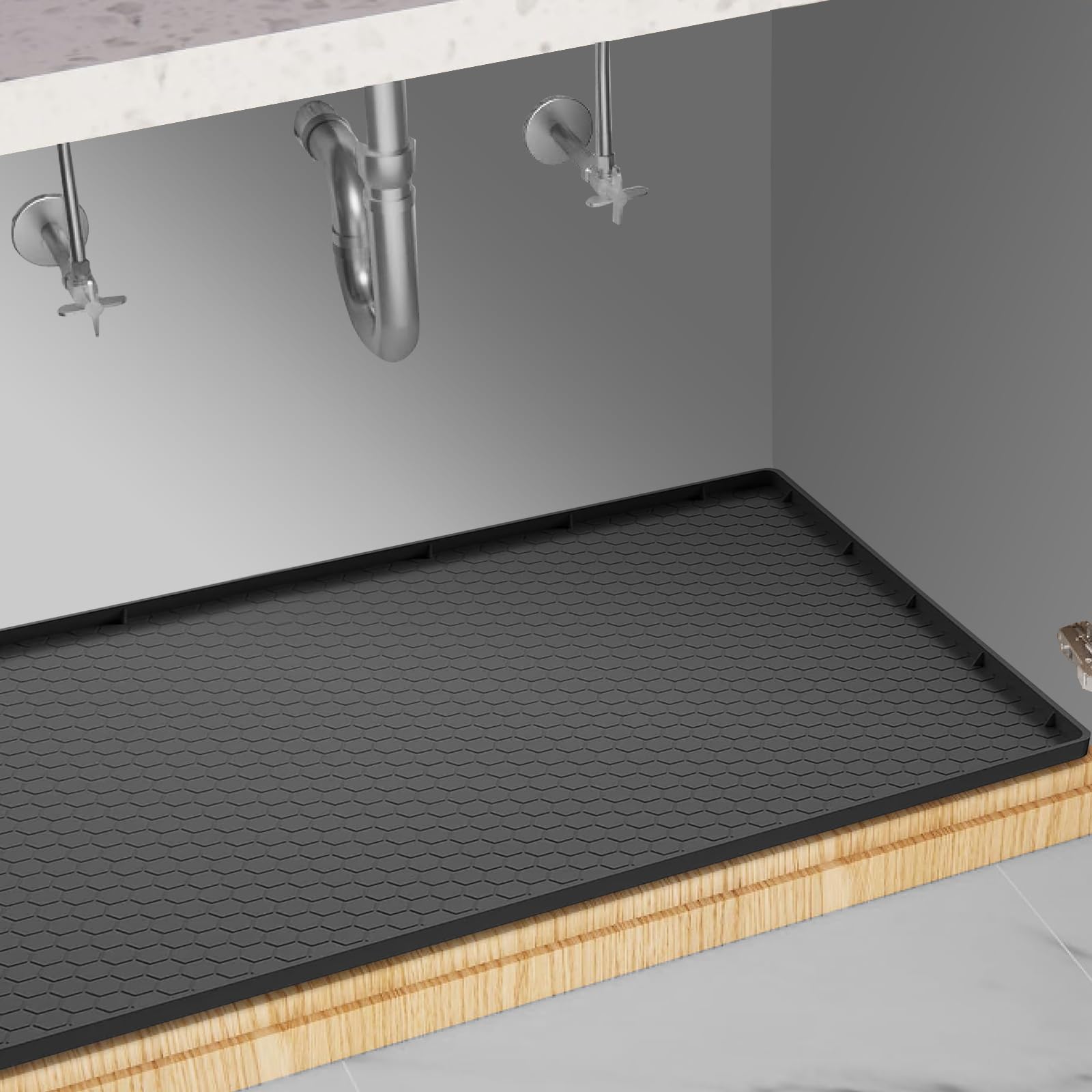 Sink Cabinet Liner, Bathroom Cabinet Liner Under Sink Waterproof ...