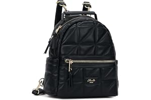 Chinllo Backpack Purse for Women Class Vegan Leather Fashion School Daypack Multipurpose Design