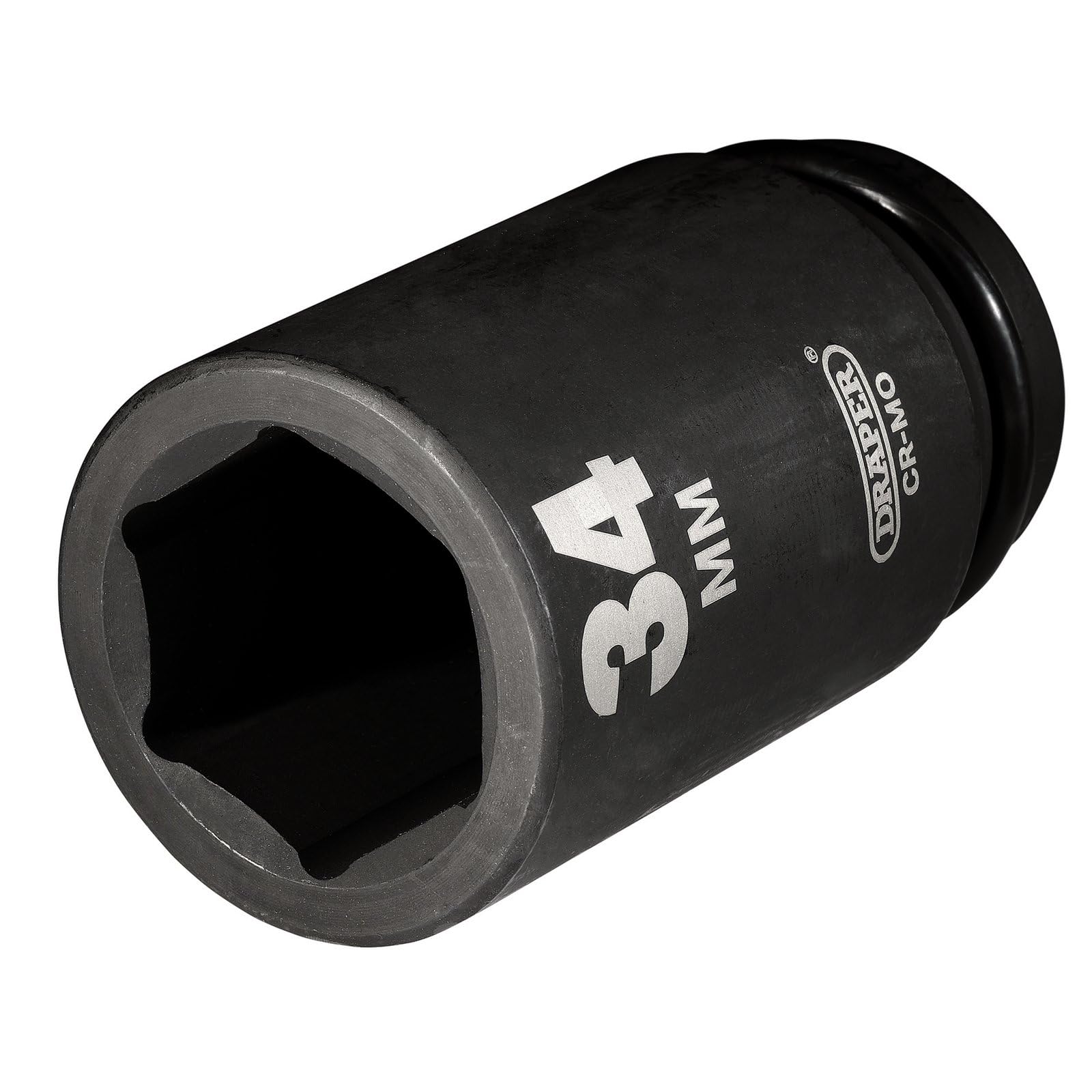 Draper 27142 3/4" Square Drive Hi-Torq 6 Point Deep Impact Socket, 34 mm Size, Blue