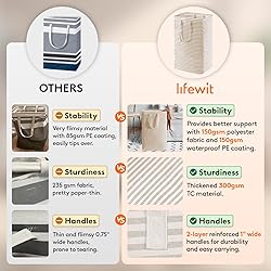 Lifewit 3 Pack Laundry Hamper Large Collapsible