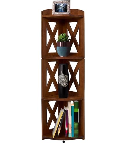 Amazon.com: NHZ Corner Shelf Stand,100% Natural Wood Corner