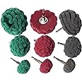 Hiqalty 9PCS Scouring Pads Abrasive Buffing Polishing Wheel Drill Attachment Set, Non Woven Wheel Polishing Kit for Drill,Power Scrubber Drill Polishing Kit（Green red Gray 1/4” Shank