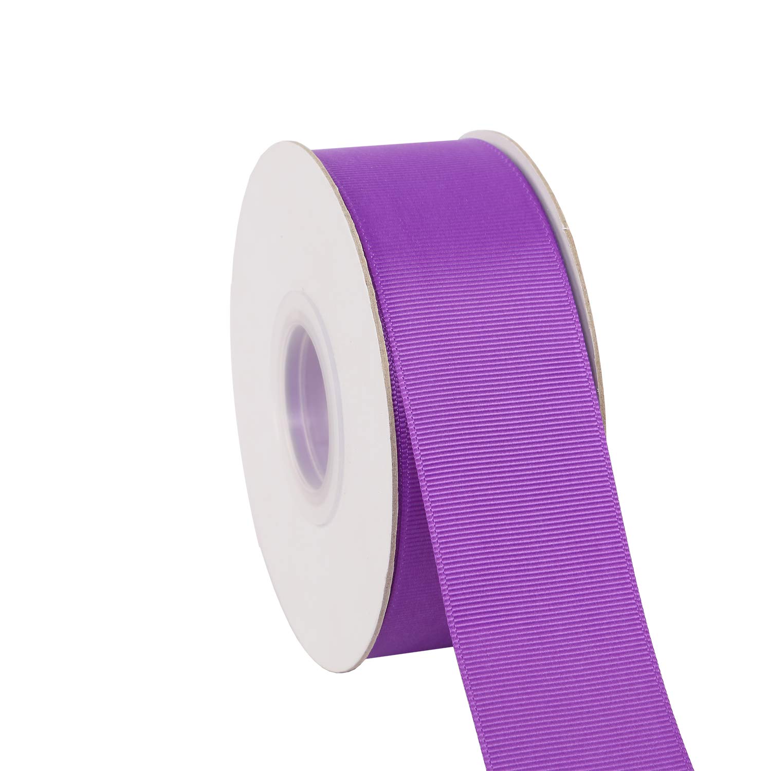 Ribbonitlux 38mm Wide Solid Grosgrain Ribbon 22 Meters (465-Purple, Set for Gift Wrapping, Party Decor, Sewing Applications, Wedding and Craft