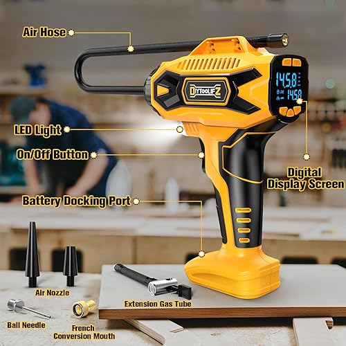 Corded Cordless Dewalt 20v Tire Pump 20v Max Dewalt 20v Portable