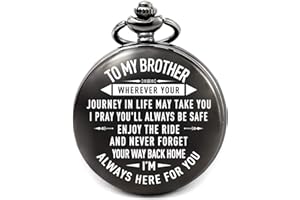 LEVONTA Birthday Gifts for Men Pocket Watch, Men Gifts for Anniversary Graduation Fathers Day Valentines Day, Unique for Him