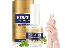 Keratin Nail Treatment Strengthening Oil 3 Days Nail Care - Keratin for Damaged Dry & Brittle Nails, Fast Hydration & Intensi