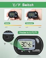 Zacro Pack of 2 LCD Digital Aquarium Thermometer Fish Tank Water Temperature view 3