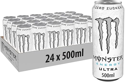 Monster Energy Ultra White 24x500 Ml Einweg Dose Zero Zucker Und Zero Kalorien Amazon De Lebensmittel Getranke