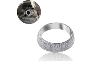 xbrtaia Exhaust Manifold Gasket,ID 45mm exhaust Donut Gasket for Replacement,Graphite Structure Interface Gasket Sealing Elem