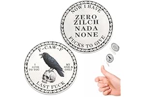 The F-CAW-F Funny Coin, 2 PCS Double-Sided Design Coin for Those Who Laugh at Life, Humor Coin Gifts for Men Women