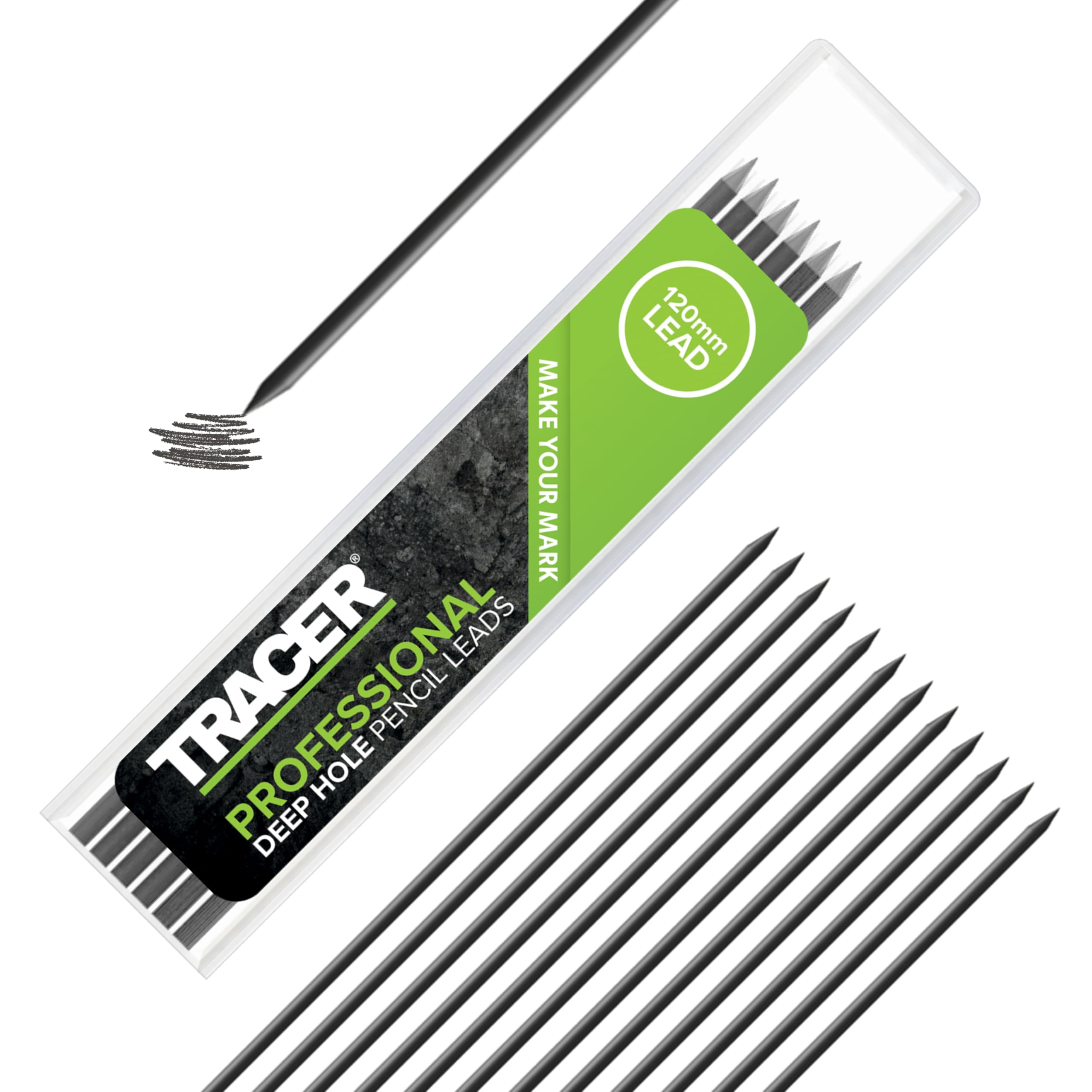 Tracer 12 x 2.8mm Graphite Leads for Tracer Pencil - Replacement Lead Set