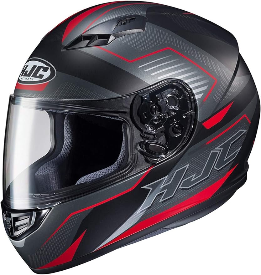 HJC CS15 Trion Full Face Motorcycle Bike Helmet Red Large Amazon.co