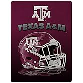 Northwest NCAA Texas A&M Aggies Grids Super Plush Micro Raschel Throw, 46-inches x 60-inches, Team Colors