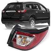 Huray Right Outer Tail Light Fit for Chevy Traverse 2013-2017 RH | Taillight OE Style Tail lamp Rear Brake Lamp Replacement for 84266020 23301757 GM2805112 Passenger Side