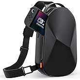 COOWPS Sling Bag for Nintendo Switch 2 (2025)/PlayStation Portal/Steam Deck, Stylish Portable Crossbody Bag with EVA Hard Shell External Thickened Lining Full Protection Game Console Travel Pouch