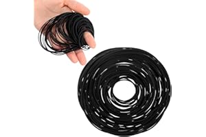 PSYQTSUARY 100 Pcs Cassette Recorder Repair Maintenance 25mm-120mm Mixed Square Cassette Tape Machine Recorder Rubber Belt for DVD CD LD VCR