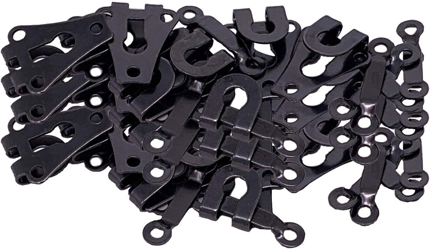 WedDecor Gunmetal 9mm Trouser Hook and Bar Fasteners Waistband Extenders for Trousers Skirts, Arts & Crafts, DIY Project, 10pcs - Image 5