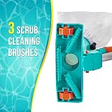 LATERN Pool Vacuum Cleaner Portable Maintenance Kit with Pole and Mesh Bag view 2