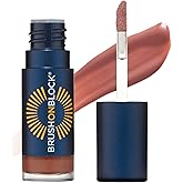 Brush On Block Sun Shine Protective Lip Oil SPF 30, Mineral Protection from UVA/UVB & Blue Light, Hydrating, Cruelty-Free, Gluten-Free, & Vegan, Fig