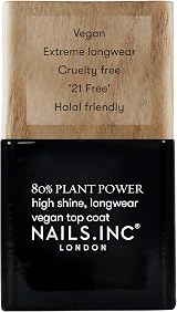 Nails.Inc Plant Power Nail Polish 14ml Vegan 21 Free Formula Long Lasting