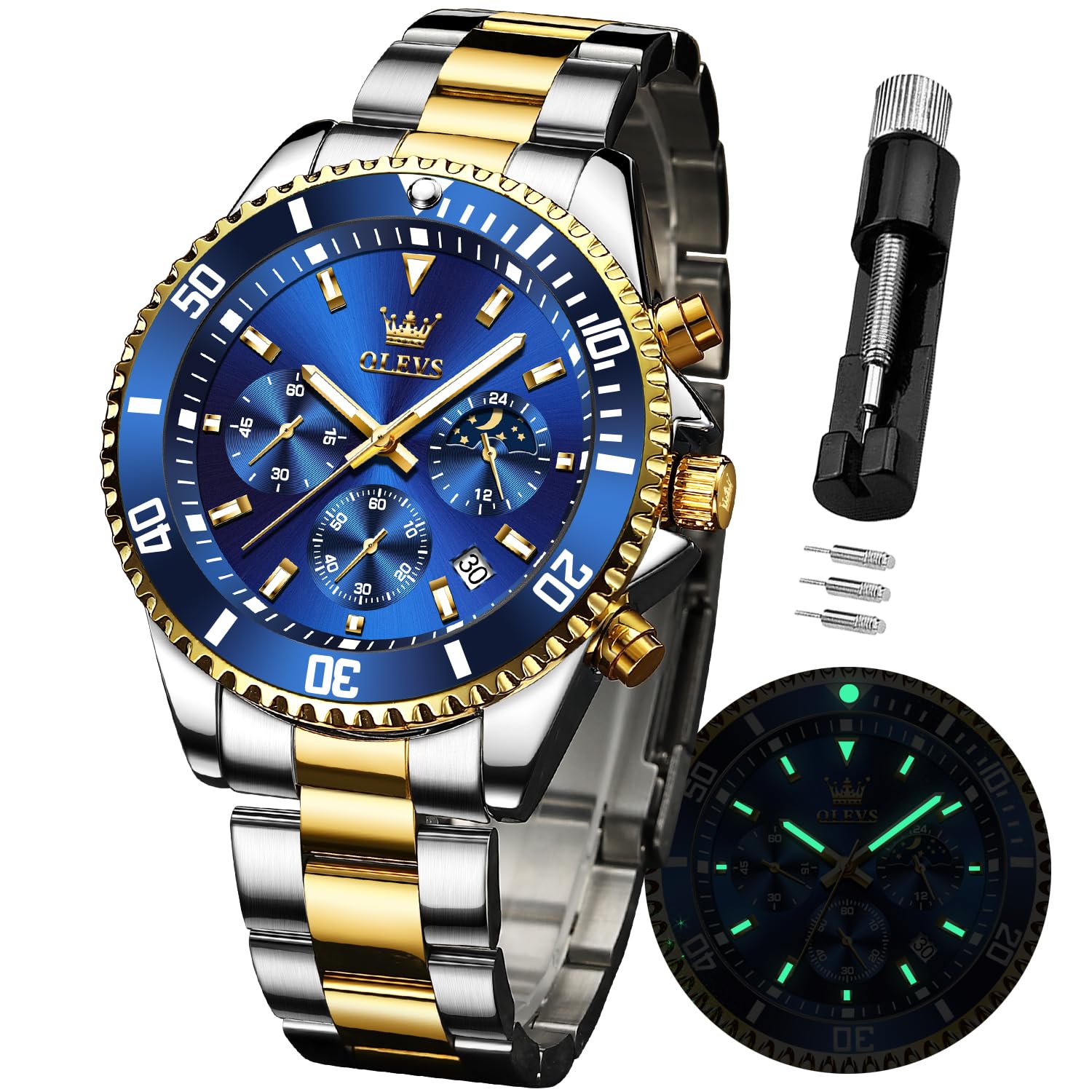 OLEVS Men's Watches Luxury Dre...