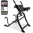 Teeter DEX II Inversion & Core Training; Decompression Roman Chair Hyperextension Bench for Ab, Back, & Core Strength; Commercial-Grade 350lb-Rated Home Exercise Equipment